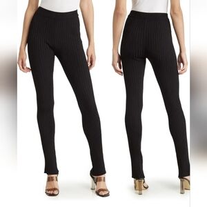 Slim Flare Ribbed Pants